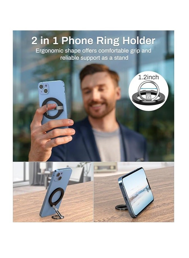 ريبنيو قبضة هاتف مغناطيسية Rcp200 حامل حلقة هاتف قابل للتعديل مع حلقة مسند للإصبع، قبضة هاتف قابلة للإزالة ملحقات لسلسلة iPhone و(الهواتف الذكية الأخرى تحتاج إلى حلقة حديدية) - Image 4