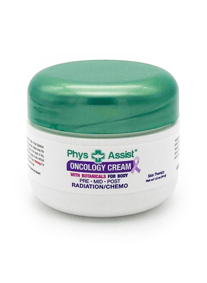 PhysAssist Oncology Cream 1.5 oz. Travel Size. Soothing, Calming and Hydrating to Stressed Skin Undergoing Chemo or Radiation. Made with Botanicals of Lavender, Calendula, Peppermint - Image 1