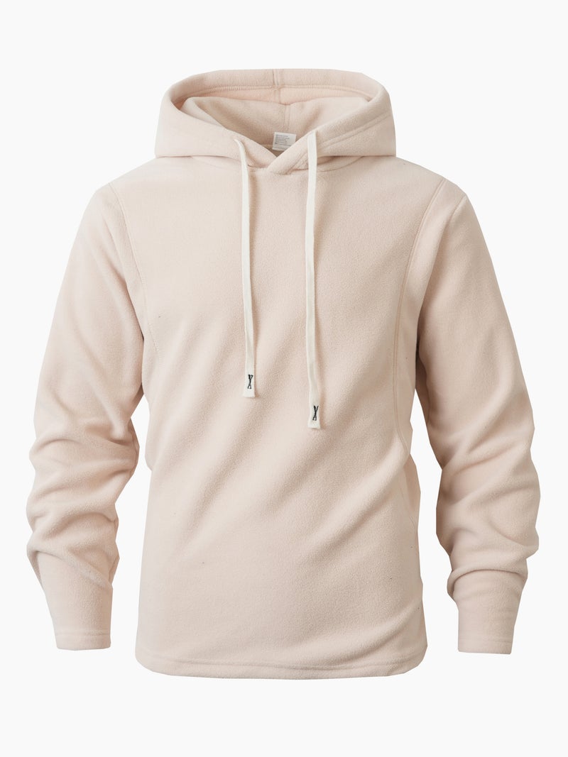Oversized Men's Hooded Casual Fleece Jacket Winter Warm Coat - Image 5