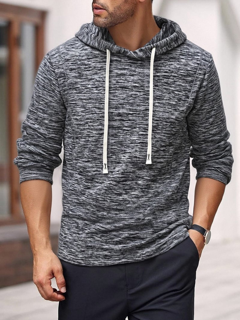 Oversized Men's Hooded Casual Fleece Jacket Winter Warm Coat - Image 4