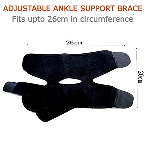 NUCARTURE ankle support for men and women pain relief straps for running sports,bandage wrap protection ligament injury ankle brace guard(Black) - Image 3