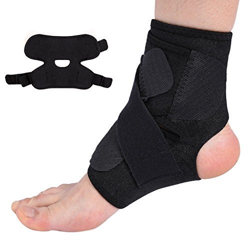 NUCARTURE ankle support for men and women pain relief straps for running sports,bandage wrap protection ligament injury ankle brace guard(Black) - Image 1