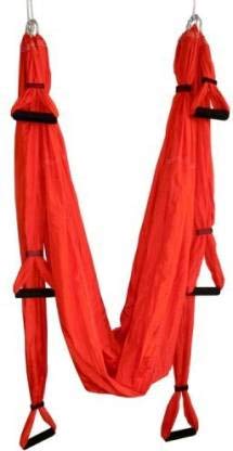IRIS Fitness Deluxe Aerial Yoga Hammock Swing – Anti-Gravity Inversion Sling for Flying Yoga, Aerial Fitness & Relaxation (Red) - Image 1
