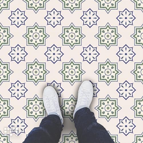 MOSAICOWALL Mosaicowall DIY Peel and Stick Self Adhesive Floor Tiles for Kitchen Living Room Antiskid Flooring Tile FST001 6 X 6 Inches Pack of 12  - Image 3