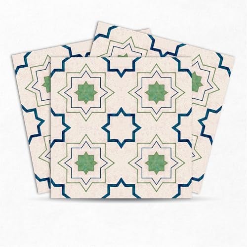 MOSAICOWALL Mosaicowall DIY Peel and Stick Self Adhesive Floor Tiles for Kitchen Living Room Antiskid Flooring Tile FST001 6 X 6 Inches Pack of 12  - Image 1
