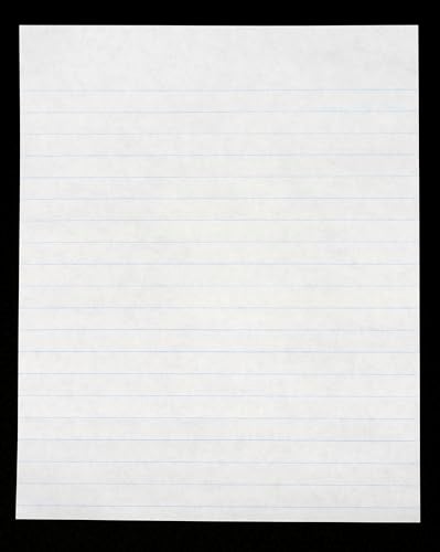 School Smart Practice Composition Paper, 8 x 10-1/2 Inches, 1/2 Inch Ruled Short Way, White, 500 Sheets - Image 1