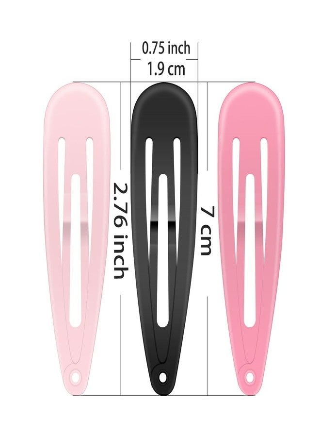 ECADY Women Hair Clips ECADY Metal Non-slip Snap Barrettes for Girls Adults (40-Pack 5-Colors) - Image 2