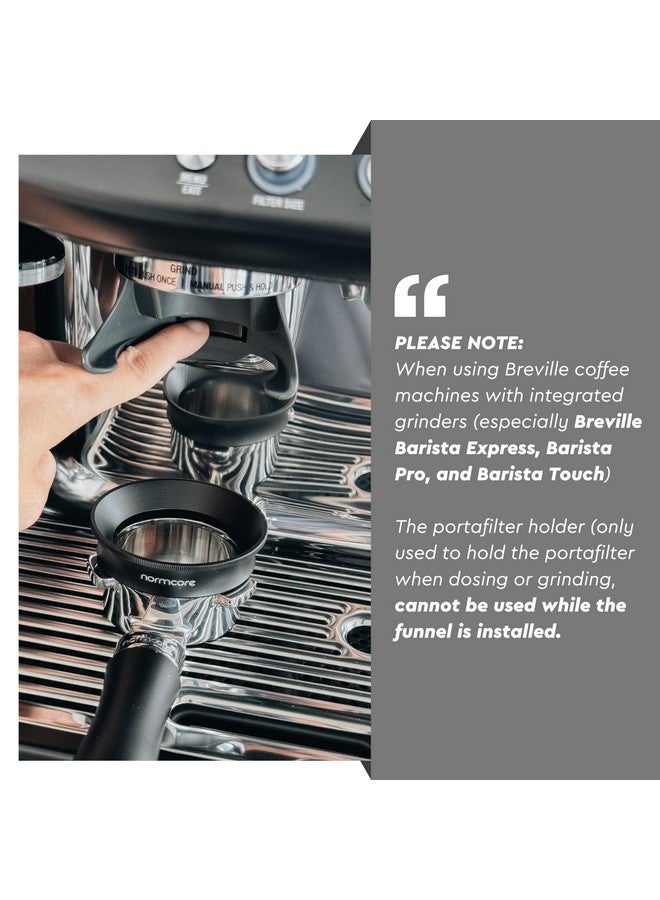 Normcore 54mm Magnetic Dosing Funnel V2 - Espresso Coffee Dosing Ring - 18mm Anodized Aluminum with 8 Neodymium Magnets Fits 54mm Breville Portafilter - Image 2