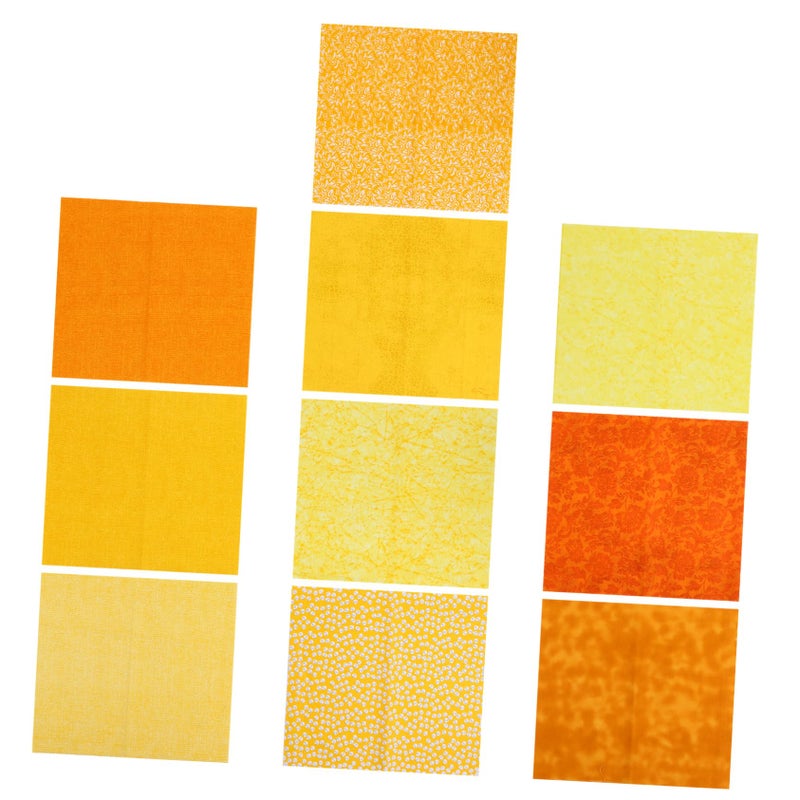 10 Pack Cotton Fabric Squares For Quilting Sewing And DIY Craft Projects - Image 2