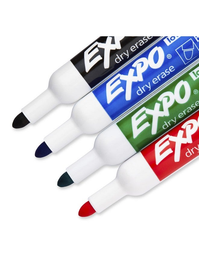 Expo Low Odor Dry Erase Markers, Bullet Tip, Assorted Colors, 4 Count - Image 4