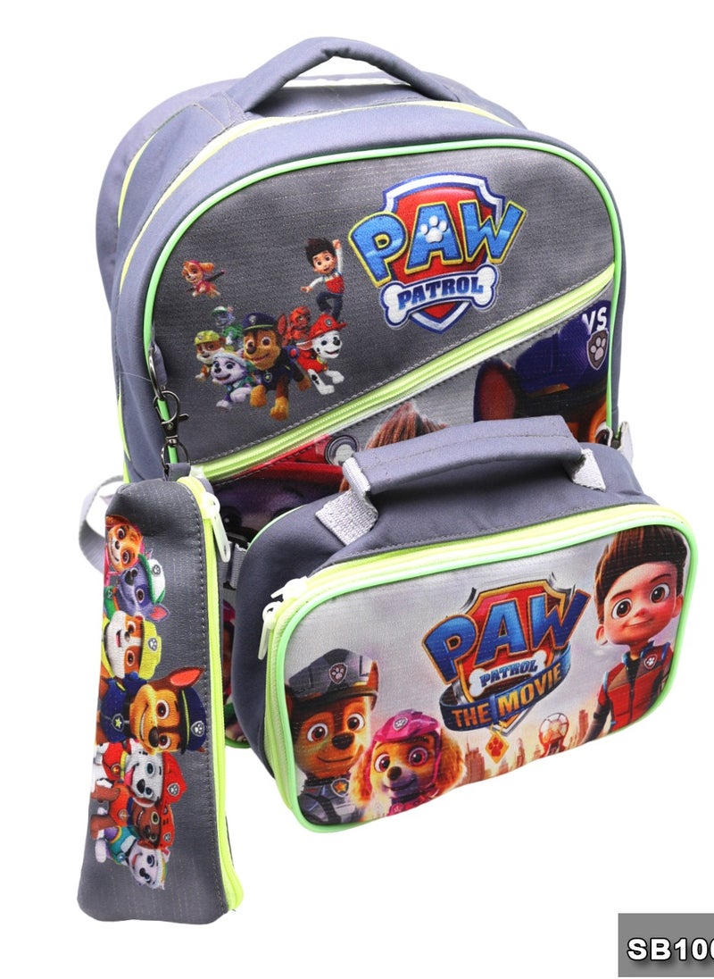 School backpack with lunch bag Size 15 Paw Patrol