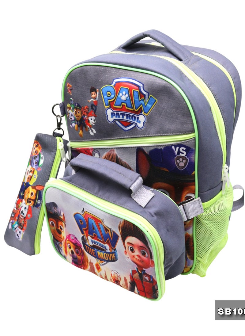 School backpack with lunch bag Size 15 Paw Patrol