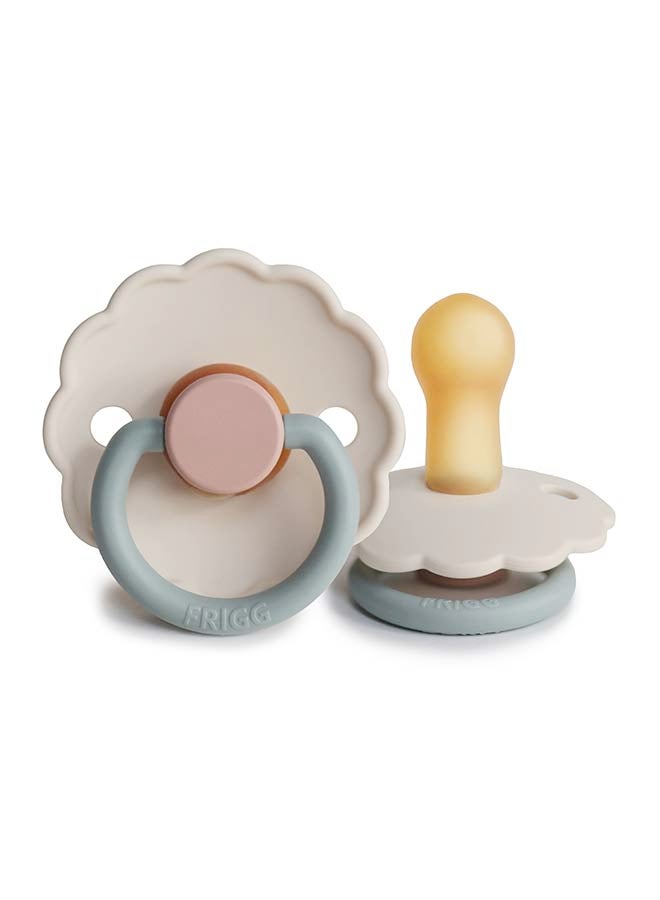 FRIGG Daisy Silicone Baby Pacifier 6-18M 1-Pack Cotton Candy - Size 2 - Image 2