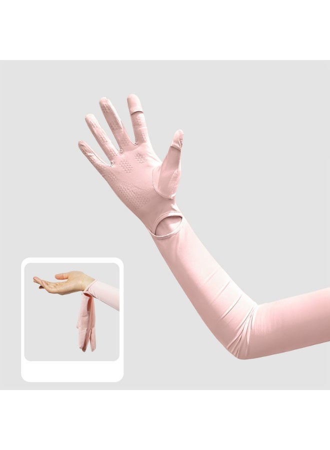 2 Pcs UV Protection Women's Driving Gloves Full Finger Arm Sleeve Long UV Sun Protection Gloves  - Image 2