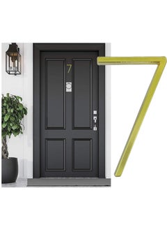 Self Adhesive Plastic 1.1/2 Inch Number 7 Matt Golden Color Floating House Numbers Ideal For Home Office Etc Waterproof And Durable Np 4032