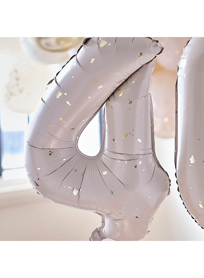 Ginger Ray Gold Speckle 40Th Birthday Balloons - Image 2