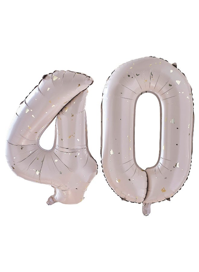 Ginger Ray Gold Speckle 40Th Birthday Balloons - Image 3