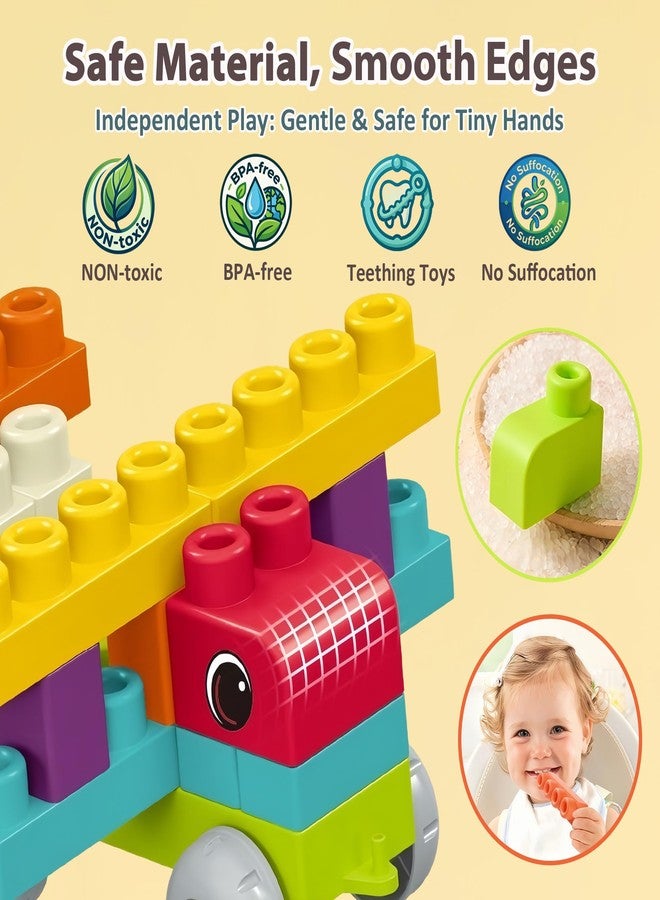 WSKC 73 PCS Soft Building Blocks for Toddler 18M+, Big Stacking Blocks for Kids, STEM Educational Building Toys Set with Storage Box, Ideal for Early Learning and Hands-On Play - Image 3