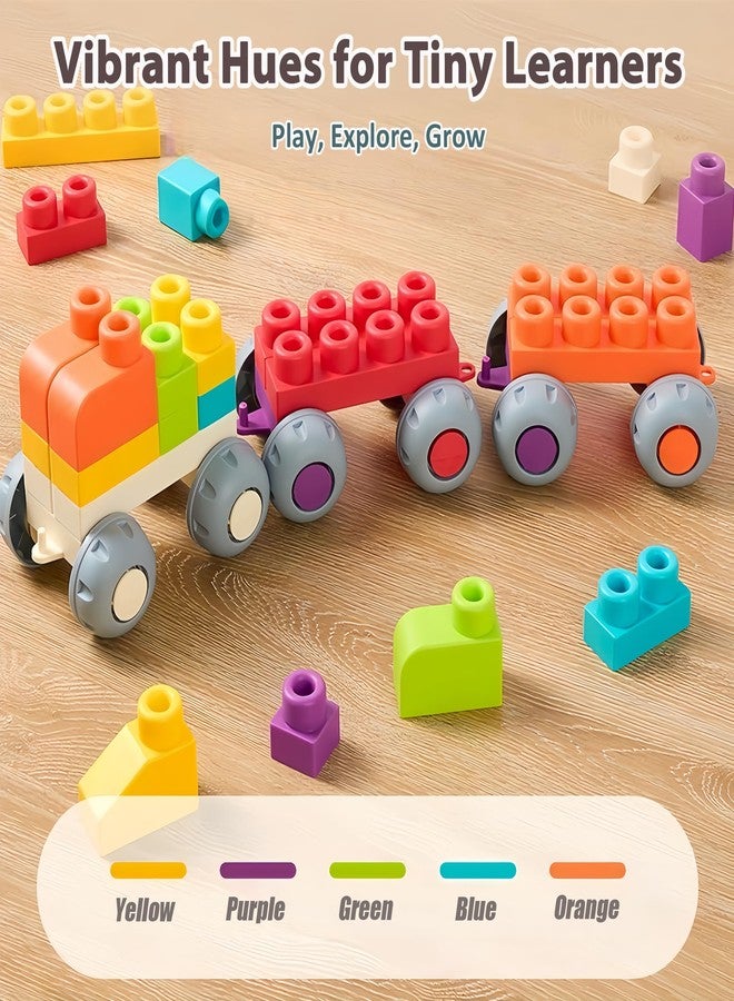 WSKC 73 PCS Soft Building Blocks for Toddler 18M+, Big Stacking Blocks for Kids, STEM Educational Building Toys Set with Storage Box, Ideal for Early Learning and Hands-On Play - Image 4
