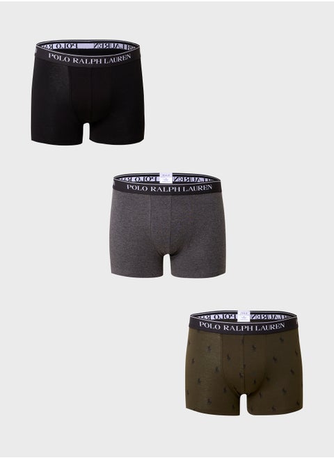 3 Pack Logo Band Trunks