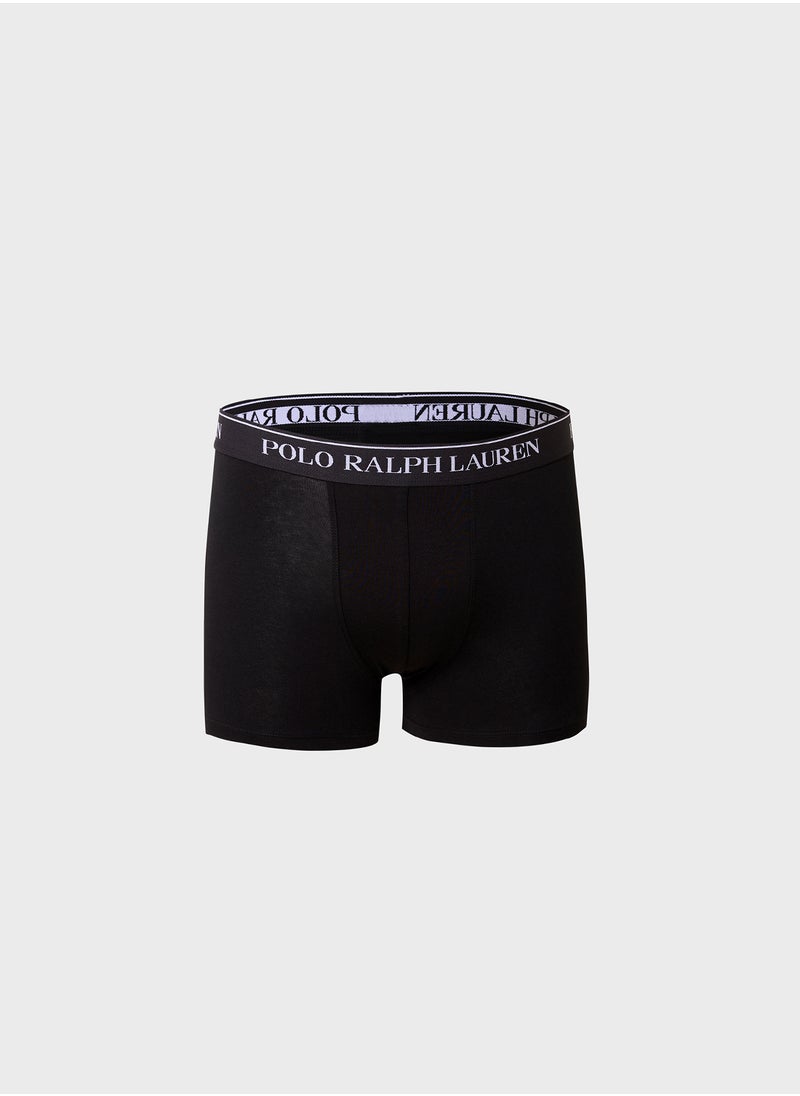 POLO RALPH LAUREN - 3 Pack Logo Band Trunks - Image 1