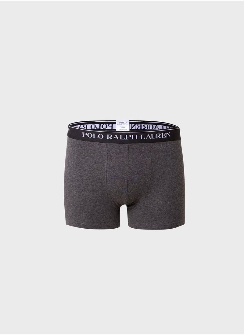 POLO RALPH LAUREN - 3 Pack Logo Band Trunks - Image 1