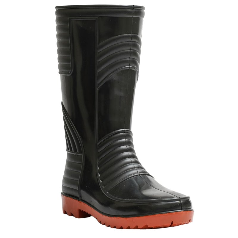HILLSON Black-Red Gumboot-07 India/UK (85083-WELSAFE-BLK-RED-07) - Image 1