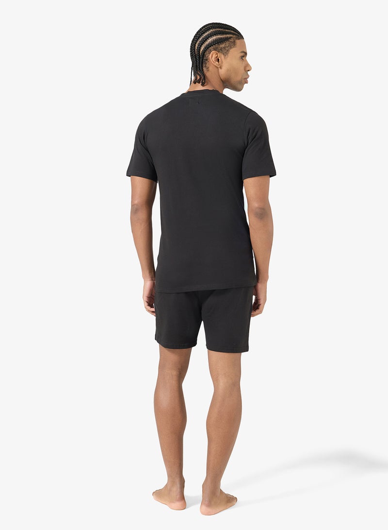 Seventy Five Printed Short Sleeve T-Shirt And Shorts Set - Image 2