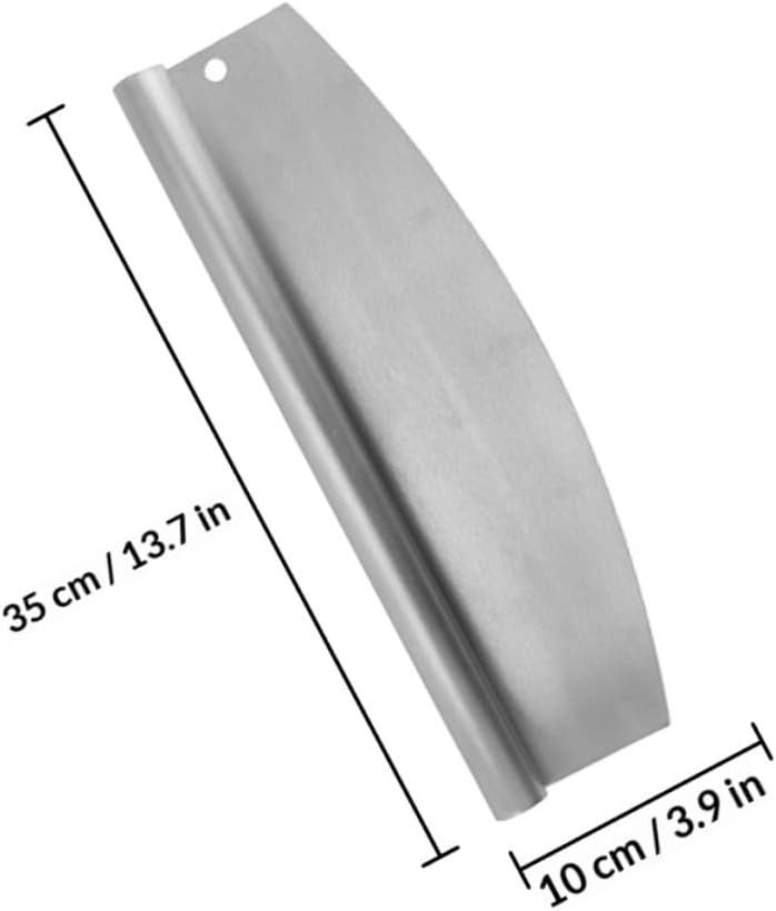 Pizza Cutter and Pizza Peel Set Stainless Steel with Pp Sheath Semi-circular Sharp Blade for Home Baking 2pcs Set - Image 2