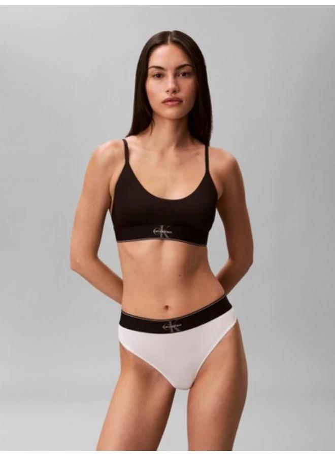Stretch Thong - Graphic Monogram Microfibre