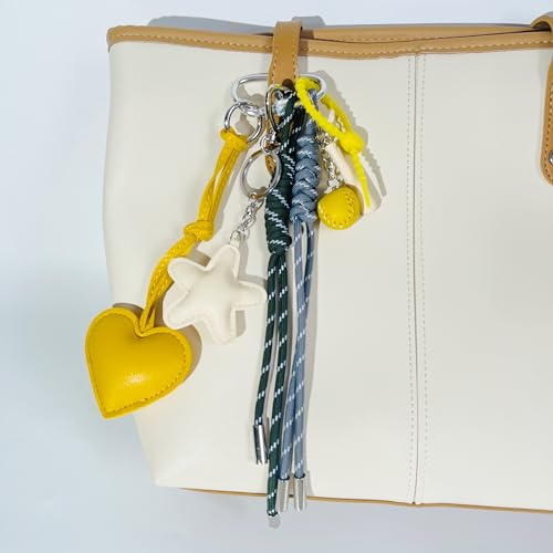 QTMY Cute Braided Keychain Bag Charms for Handbag Purse Backpack Accessories Bogg Bag,287 - Image 5