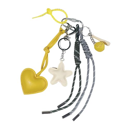 QTMY Cute Braided Keychain Bag Charms for Handbag Purse Backpack Accessories Bogg Bag,287 - Image 1