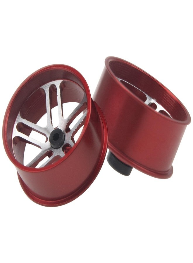 Vgoohobby Aluminum Alloy Wheels Rims OD 23.5mm Compatible with Tamiya Mini 4WD RC Car (Red) - Image 3