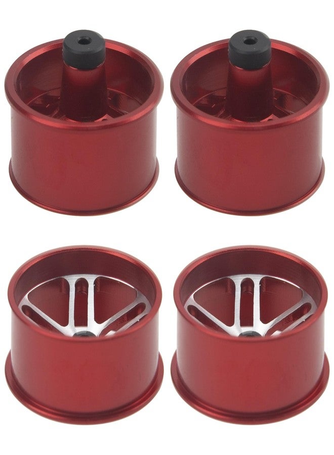 Vgoohobby Aluminum Alloy Wheels Rims OD 23.5mm Compatible with Tamiya Mini 4WD RC Car (Red) - Image 4