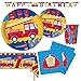 Oojami Fire Truck Birthday Party Decorations for 24 Guests Firefighter Party Supplies Set with Plates Cups Napkins 2 Table Covers Happy Birthday Banner Firetruck Themed Birthday Decor - Image 3