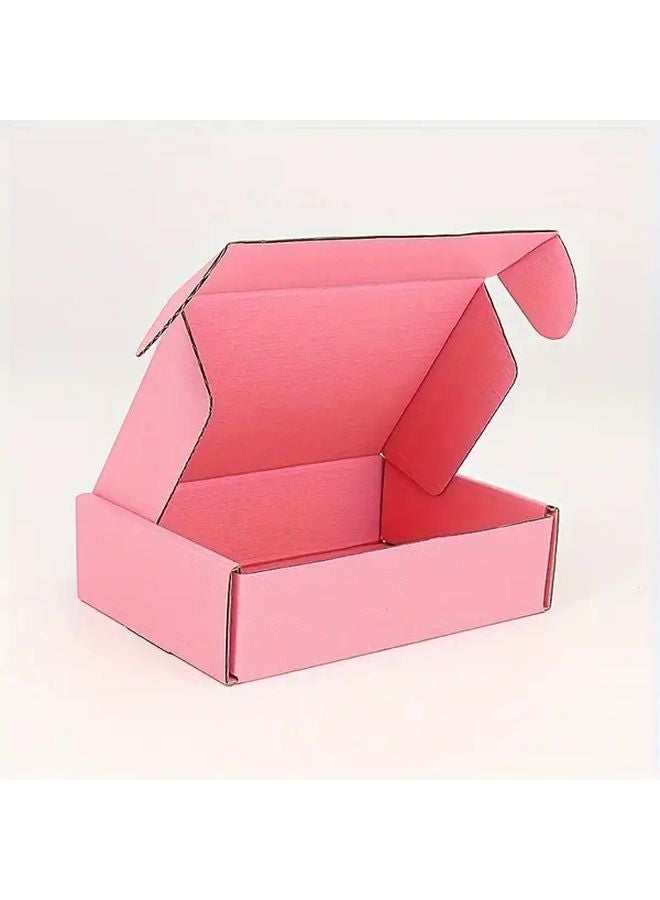 Sakura Pink Corrugated Cardboard Gift Box 10 Pack 10 6x6 5x2 Inches For Small Business Crafts Festivals - Image 3