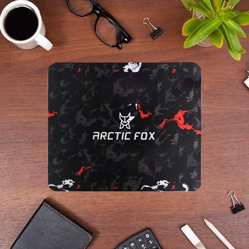 Arctic Fox Mouse pad for All Mouse sensors | Non-Slip Rubber Base|3 mm Thickness for Desktop, Laptop Gaming Professionals (Blotch & Trawi) (Small, Pack of 2) - Image 2
