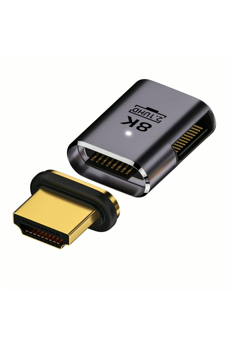 HD-HD CX-ZT-GYW 8K HDMI-Compatible 2.1 Magnetic Adapter HDMI-Compatible Magnetic Connector 8K/60Hz 4