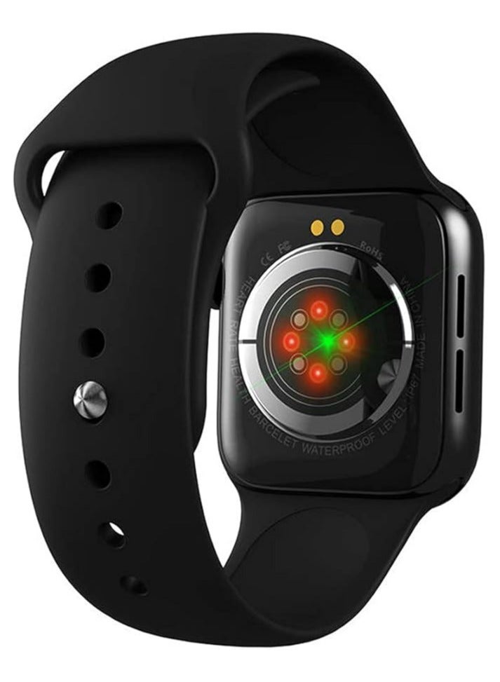 Full Touch Call Smart Bluetooth Watch with Replaceable Strap Black - Image 5