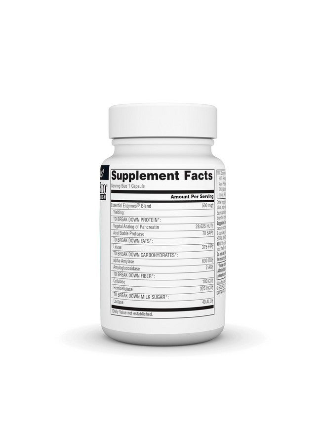 Source Naturals مكمل إنزيمات أساسية من سورس ناتشورالز 500 ملغ - مكمل إنزيمات متعددة متوافقة حيوياً للدفاع العشبي عن الهضم، الغاز، الإمساك وتخفيف الانتفاخ - يدعم نظام مناعي قوي - 60 كبسولة - Image 2