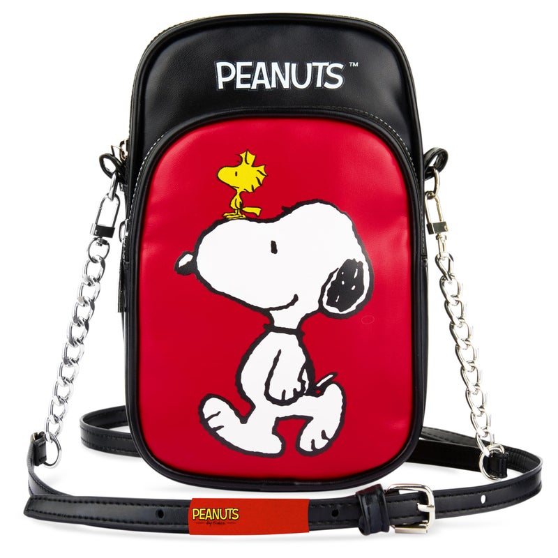 Get Trend Peanuts Snoopy Crossbody Phone Bag for Girls Small Shoulder Bag Mini Cell Purse with Adjustable Strap for School Cute Stuff Gifts for Girls (Multi Peanuts) - Image 1