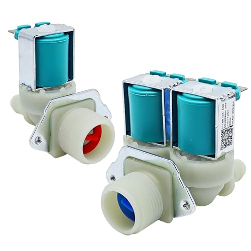 Idelen Washer Water Inlet Valve Fit for samsung kenmore WF42H5000AW WF45B6300AC WF45R6100AW WF45B6300AC/US WF45R6100AC/US WF42H5000AW/A2 WF45R6300AV/US WF42H5200AP/A2 WF42H5200AF/A2 WF42H5200AW/A2 - Image 1