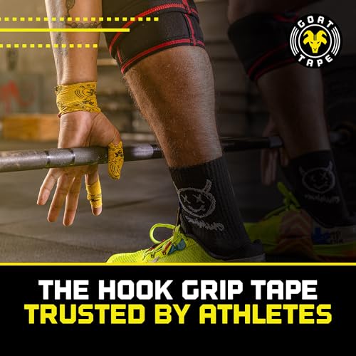 Goat Tape Super Stretchy Thumb Tape - Weightlifting Hook Grip Tape & WOD Tape for Cross Training, Gym Workout Tape, Athletic Finger Wrap - Flexes with Every Move - 15 Feet per Roll (Black 2-Pack) - Image 2