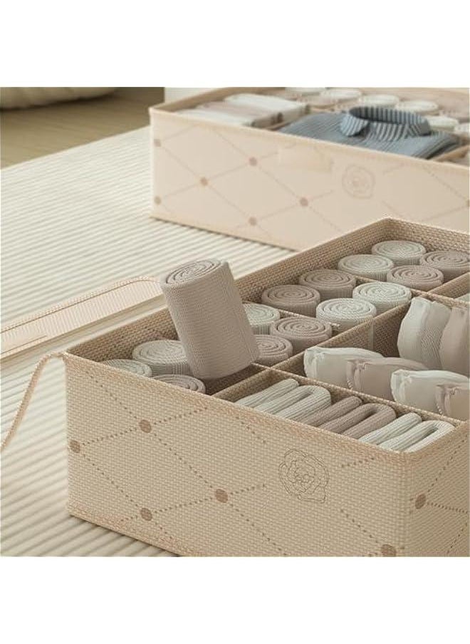 Generic Jeans Storage Box with Dustproof Cover, Closet Organizer for Underwear, Socks & Bras, Visible Drawer Storage, Foldable Washable Basket for Clothing Organizing.  - Image 4