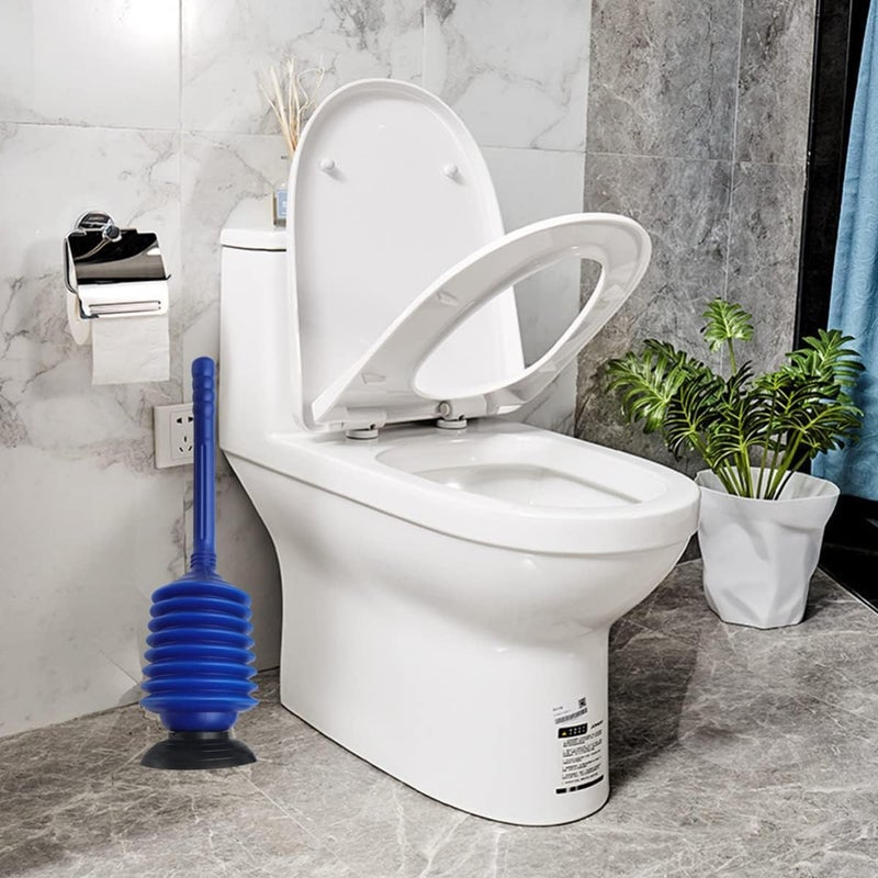 Cyrox Drain Blockage Cleaner Sink Cleaner Pump, Drain Clog Cleaner, Air High Pressure Drain Dredger Pump for Sink Blocked Pipes Pump Professional Bellows Accordion Toilet Plunger Cleaning Tool (1Pcs) - Image 3