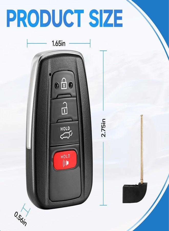 LYFUCESS Smart Key Fob Replacement Fits for Toyota RAV4 Highlande 2019 2020 2021 2022 2023 Proximity Keyless Entry Remote Start Control 314.3 Mhz P/N:8990H-0R030 8990H-0E020 FCC:HYQ14FBC 4 Button - Image 5