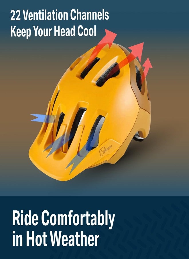 Bikeroo MTB Bike Helmet, Adjustable 56-62 cm / 22" - 24" Circumference, Adult Cycling Safety Head Protection for Road Mountain Bicycles, Protective Headgear Sports Equipment for Outdoor Adventures - Image 4