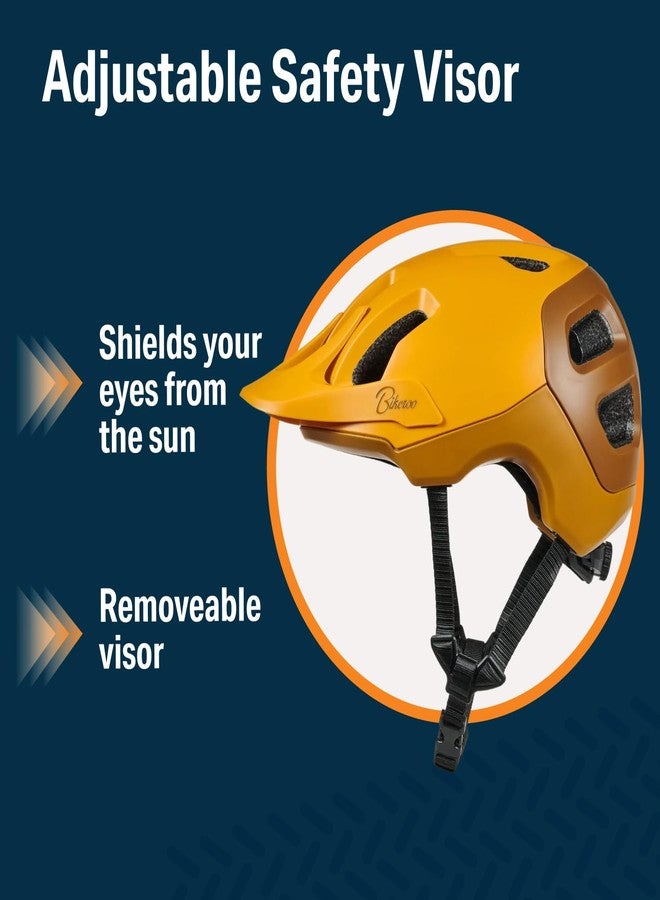 Bikeroo MTB Bike Helmet, Adjustable 56-62 cm / 22" - 24" Circumference, Adult Cycling Safety Head Protection for Road Mountain Bicycles, Protective Headgear Sports Equipment for Outdoor Adventures - Image 5