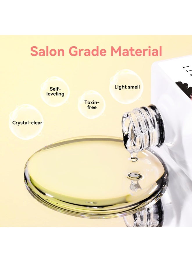 ماكارت طلاء أظافر جل شفاف مزهر 15 مل قابل للغسل بالأشعة فوق البنفسجية LED طلاء أظافر جل مزهر لتزيين الأظافر طلاء أظافر تأثير مزهر للاستخدام في الصالون - Image 5