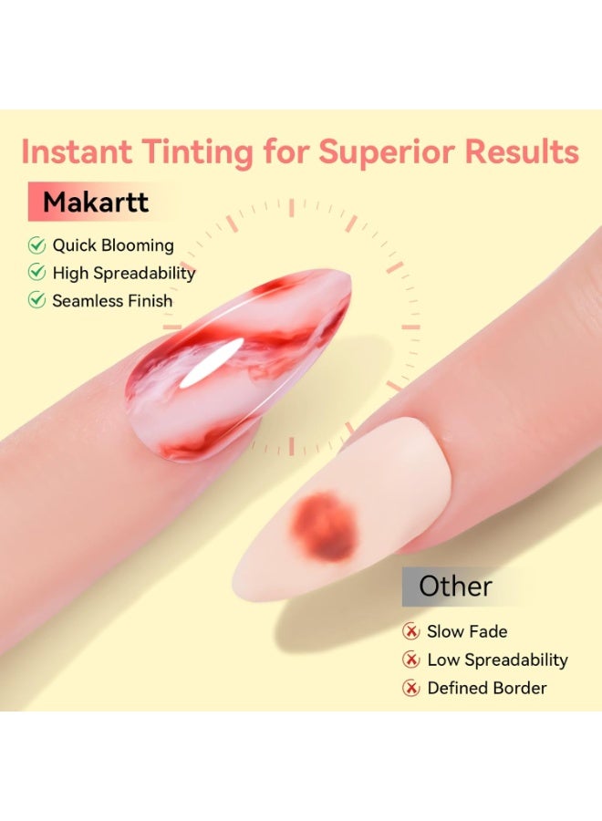 ماكارت طلاء أظافر جل شفاف مزهر 15 مل قابل للغسل بالأشعة فوق البنفسجية LED طلاء أظافر جل مزهر لتزيين الأظافر طلاء أظافر تأثير مزهر للاستخدام في الصالون - Image 2